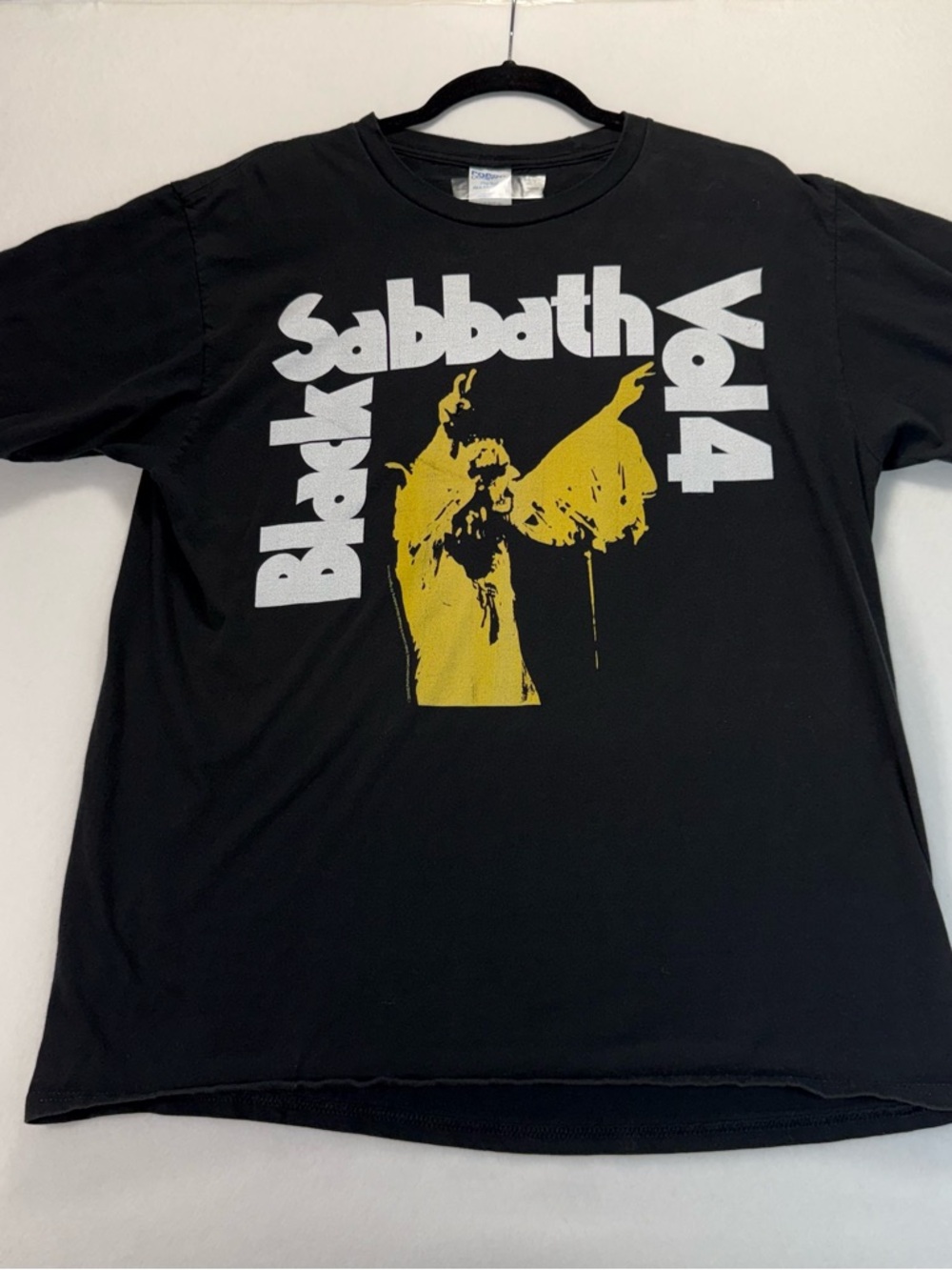 Black Sabbath Vol.4 Vintage Graphic Tee - Black & Yellow